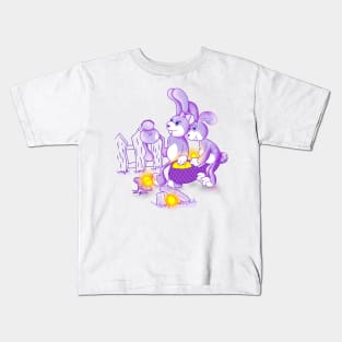 three rabbit in easter day Kids T-Shirt